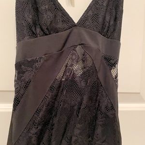 Simple Black Lace Top for a Night on the Town